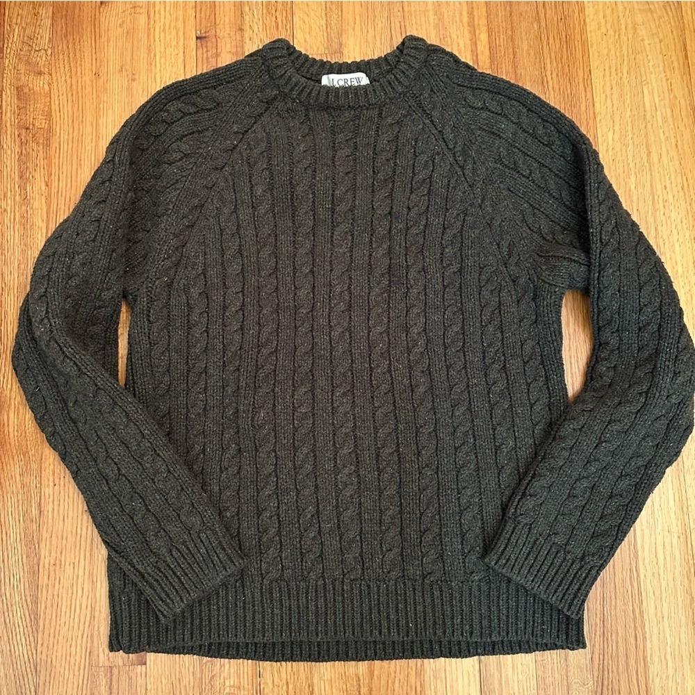 J crew Vintage Cotton wool blended men’s crewneck  sweater Size Large